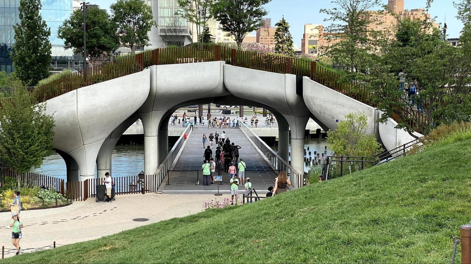 Little Island park, Hudson River, New York City